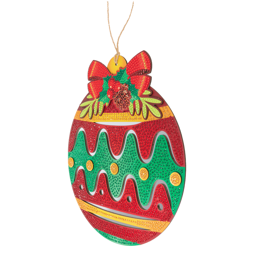 Christmas Mirror Bauble Crystal Art Decoration Kit 1