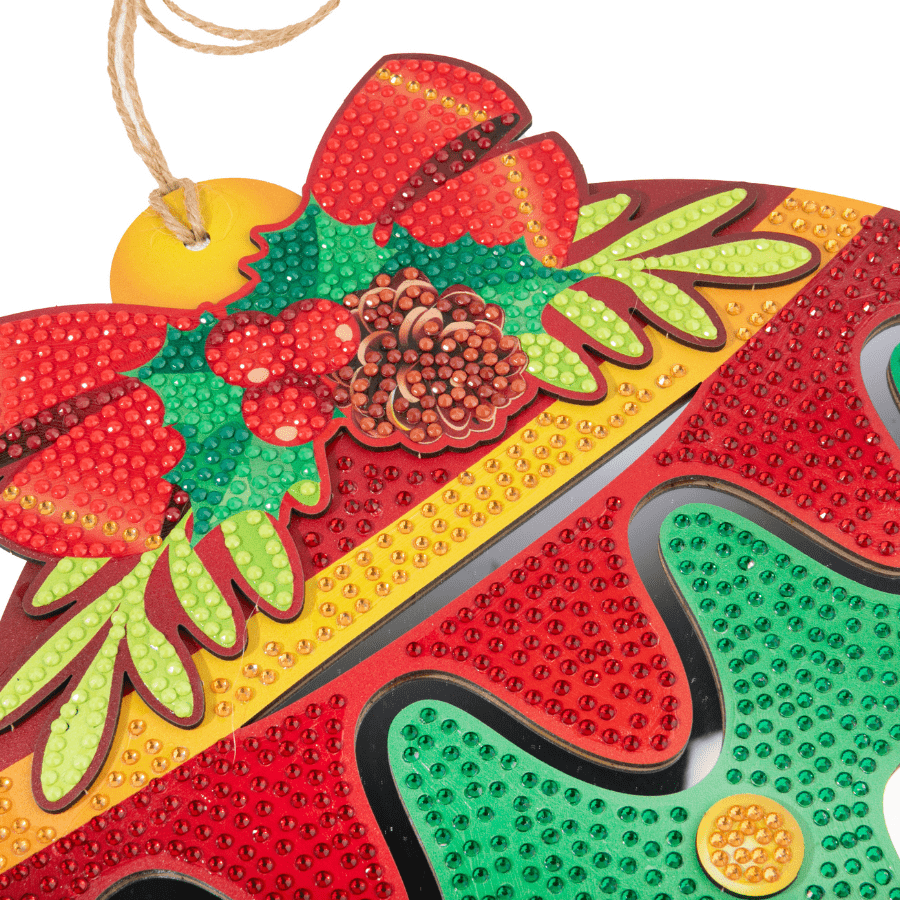 Christmas Mirror Bauble Crystal Art Decoration Kit 2
