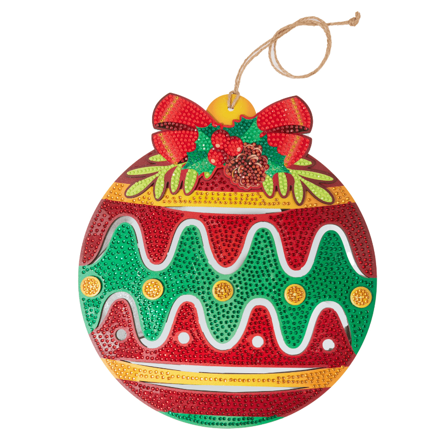 Christmas Mirror Bauble Crystal Art Decoration Kit 5