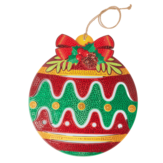 Christmas Mirror Bauble Crystal Art Decoration Kit 5