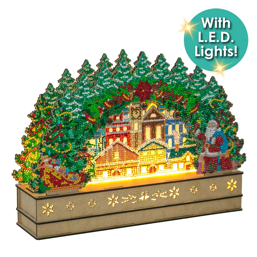 Christmas Scene 3D Crystal Art Light Up Scene 13