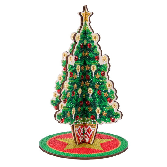 Christmas Tree 3D Crystal Art Scene 4