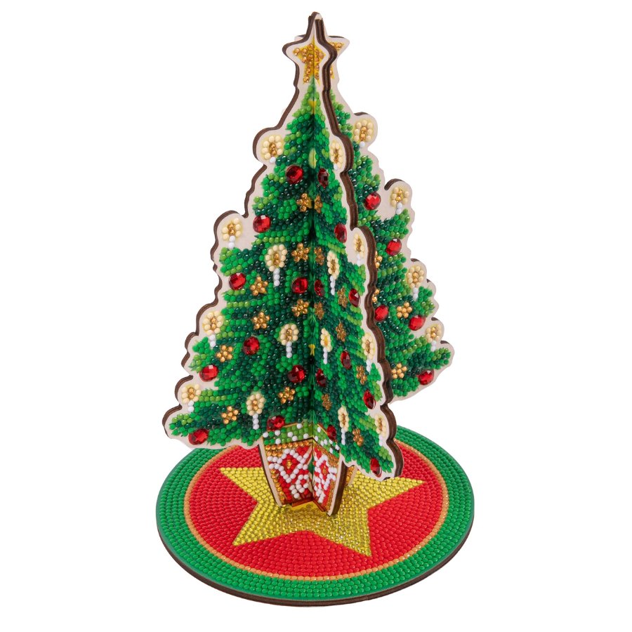 Christmas Tree 3D Crystal Art Scene 5