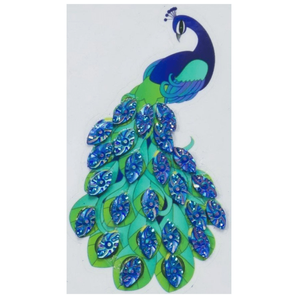 "Peacock" Crystal Art Motif (With tools)