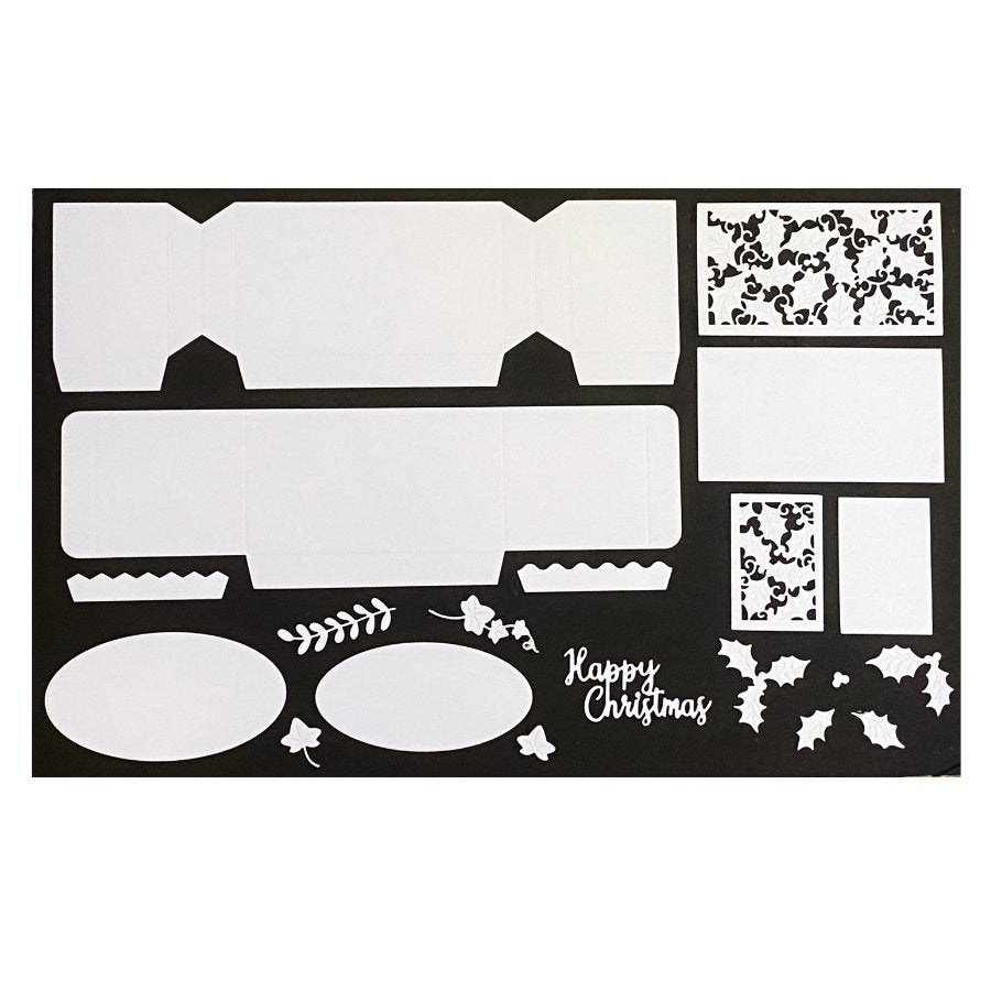 Craft Buddy Cracker Gift Box Die Set Jolly Holly 2