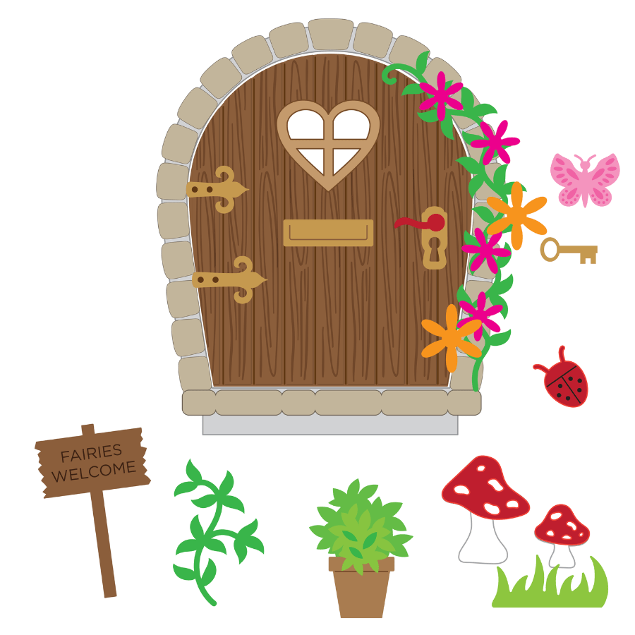 Craft Buddy Fantasy Fairy Door Die Set 30 Piece 6