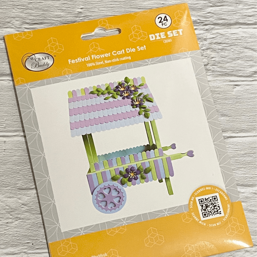 Craft Buddy Festival Flower Cart Die Set 7