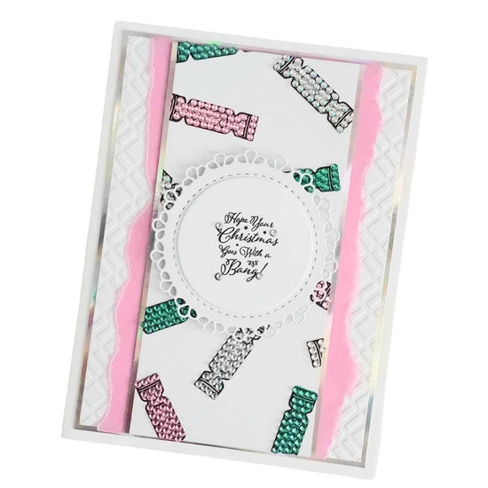 Crystal Art A6 Stamp Set Cracking Christmas pack example 5