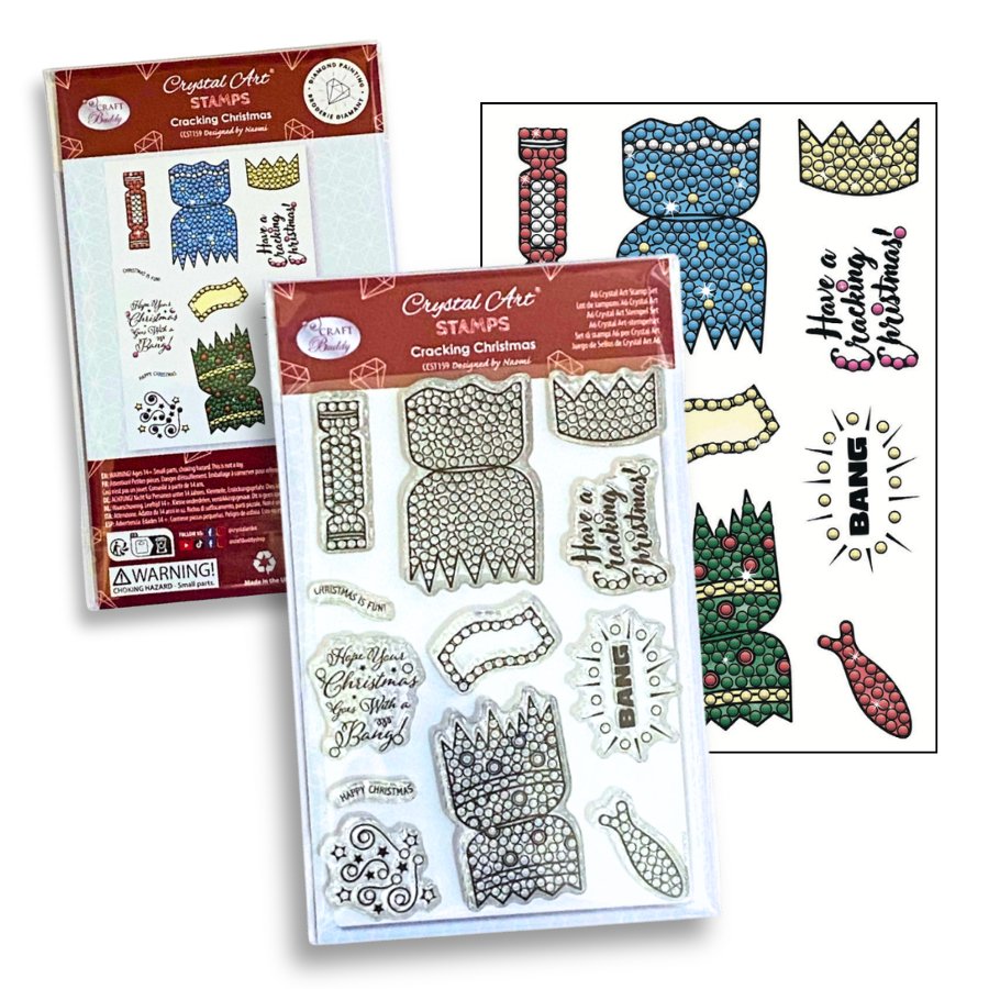 "Cracking Christmas” Crystal Art A6 Stamp Set