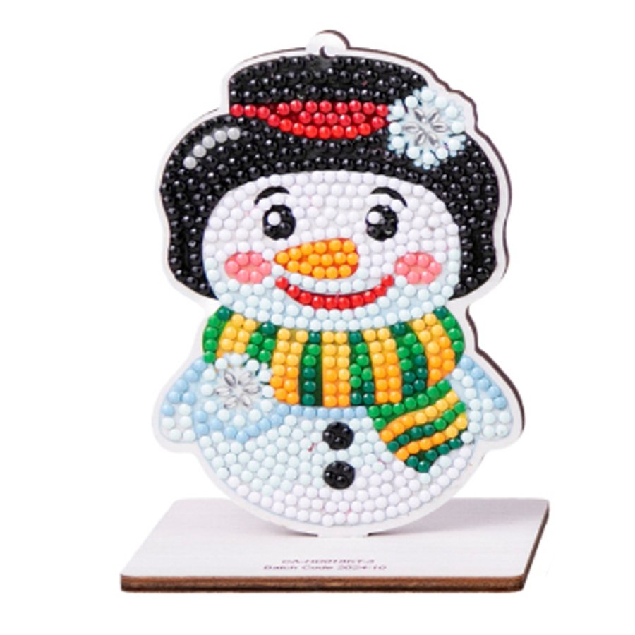 Crystal Art Buddies Series 4 Festive Decoration snowman complete