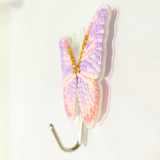 Crystal Art Butterfly Hooks Set of 10 1