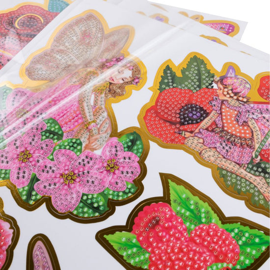 Crystal Art Foil Edged Stickers Fairy Garden6