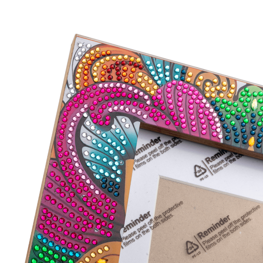 Crystal Art Pattern Picture Frames Set 5