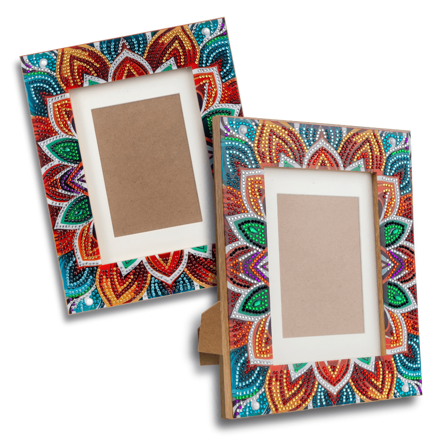 Crystal Art Pattern Picture Frames Set 6