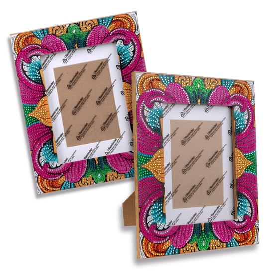 Crystal Art Pattern Picture Frames Set 7