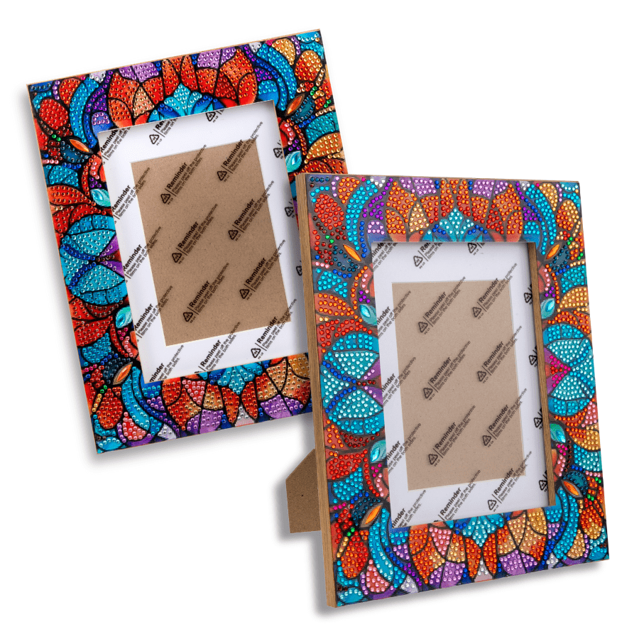 Crystal Art Pattern Picture Frames Set 8