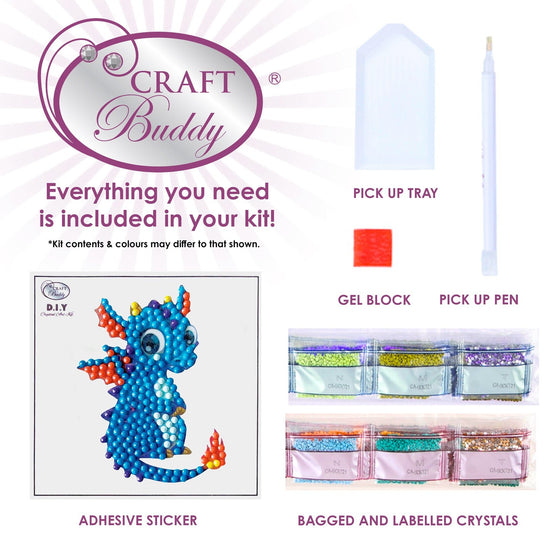 Cute Dragon Crystal Art Motif sticker craft buddy craft 2 952118