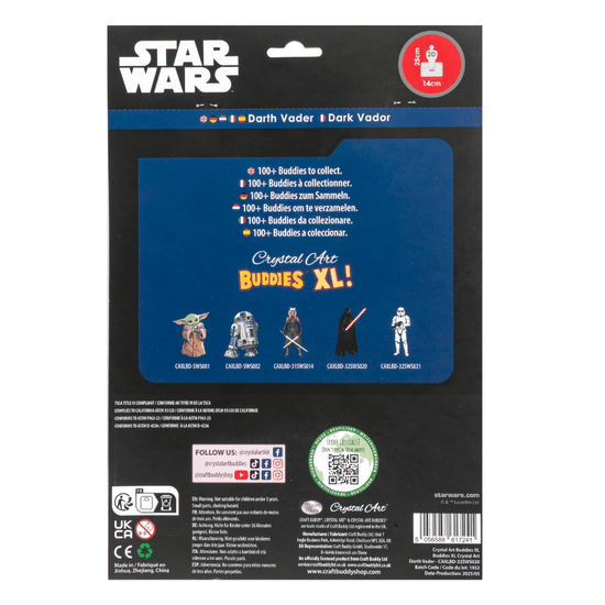 Darth Vadar Crystal Art Buddies XL Kit Star Wars 5