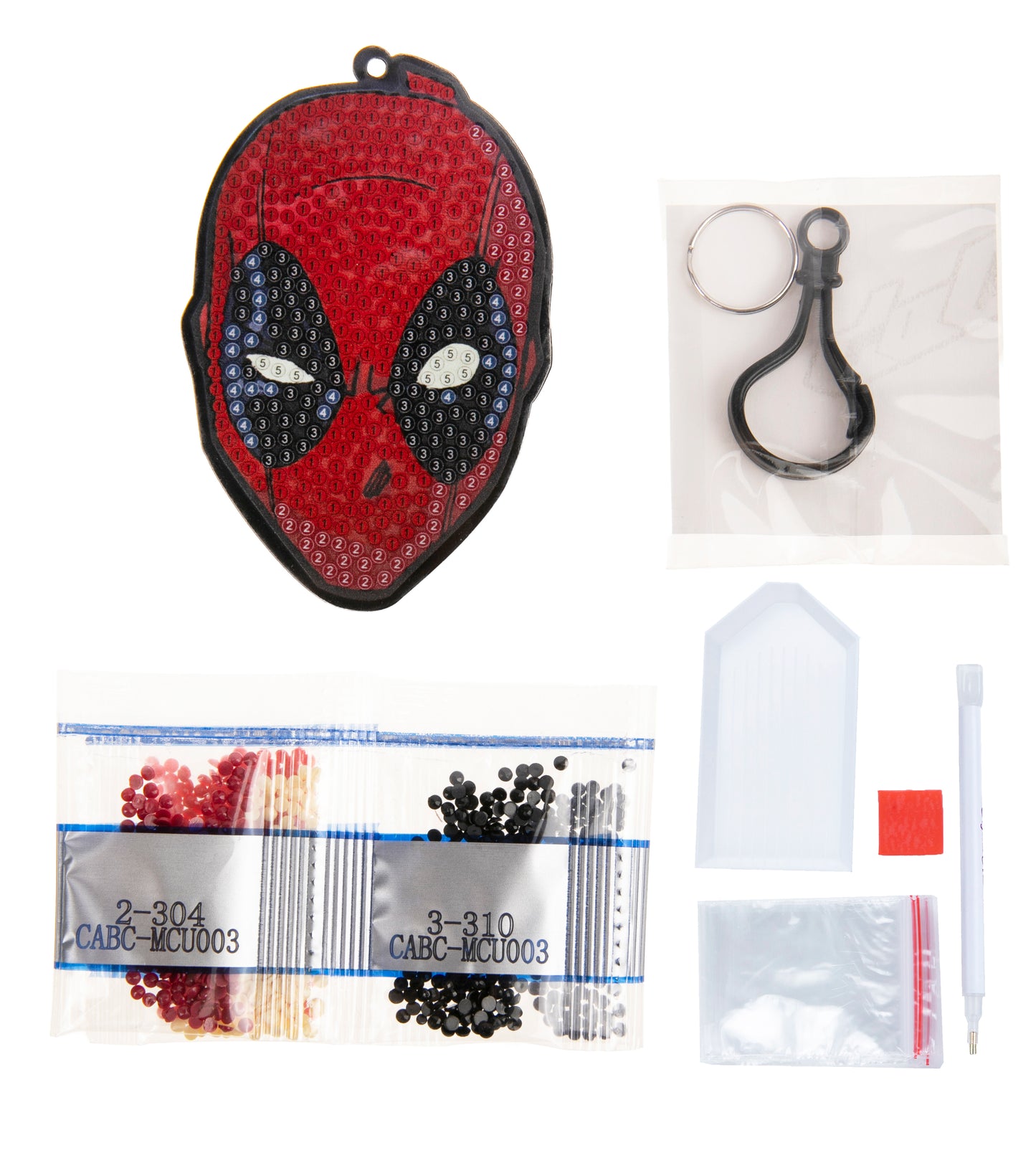 Deadpool Crystal Art Bag Charm Kit MARVEL 3copy