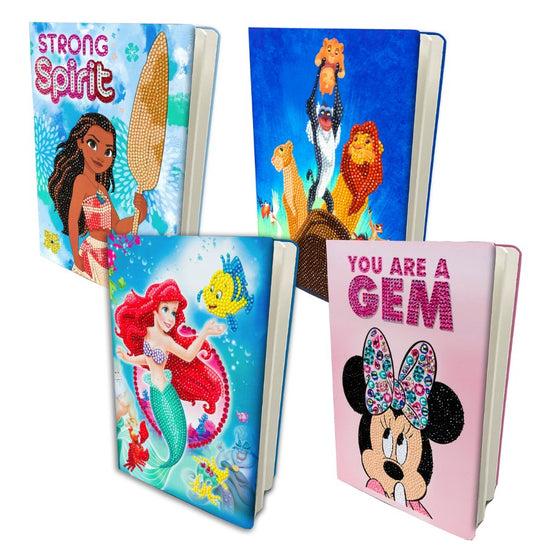 Disney Crystal Art Notebooks Set of 4