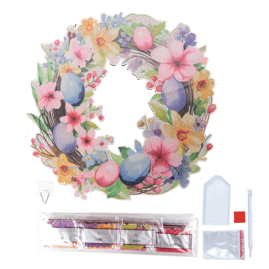 Easter Crystal Art Wreath Kit 3