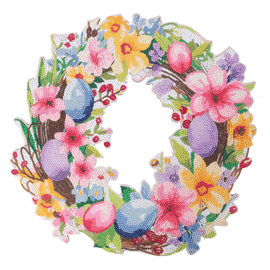 Easter Crystal Art Wreath Kit 4