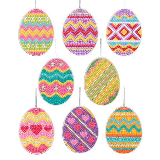 Easter Eggs Crystal Art Easter Hanging Decoration set8 9