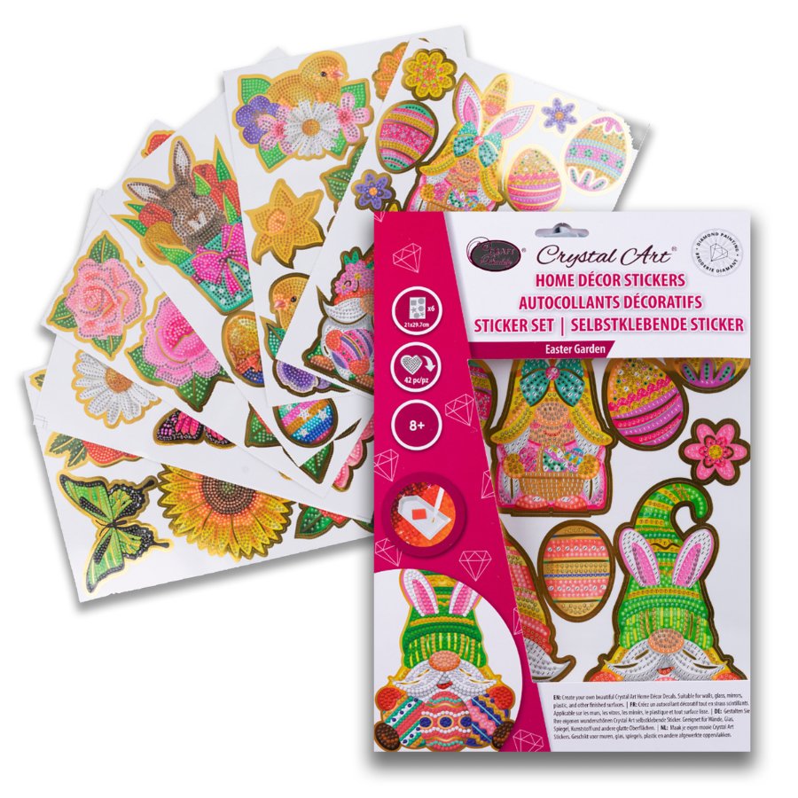 Easter Garden Crystal Art Foiled Edged Stickers9