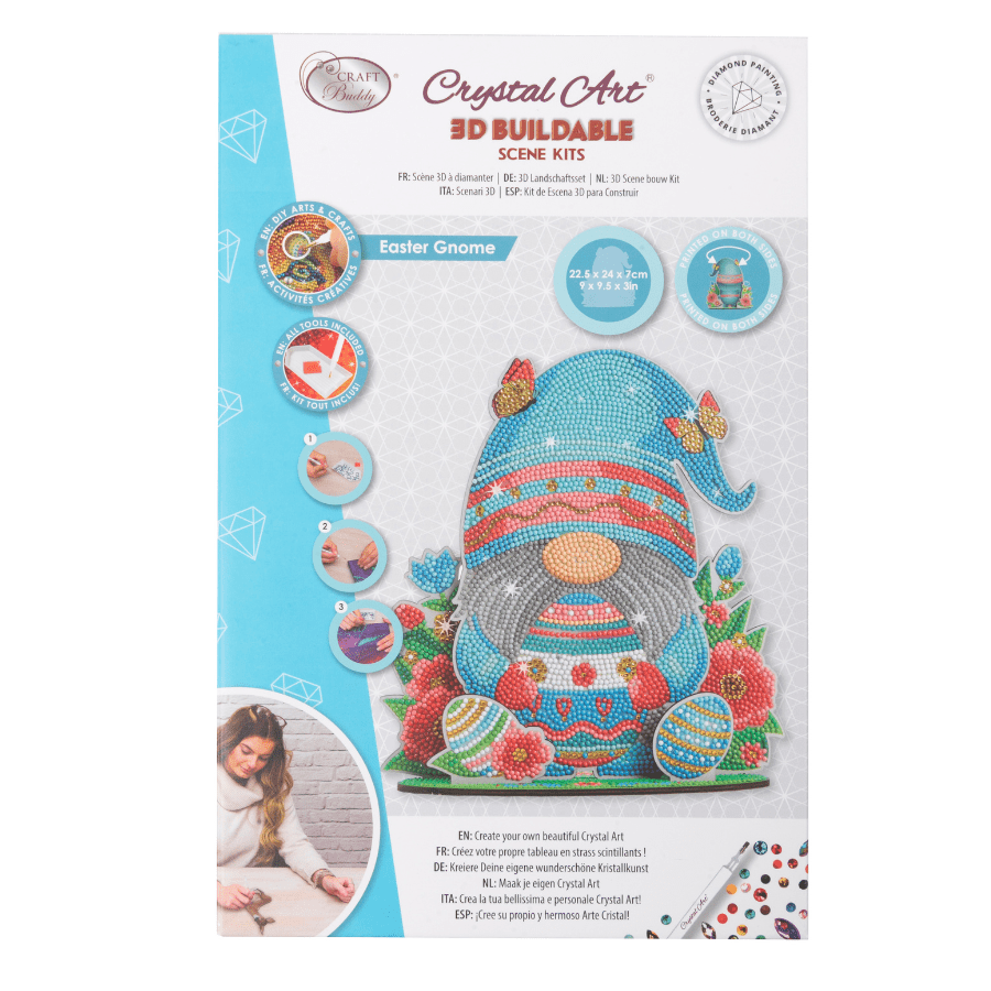 Easter Gnome Crystal Art 3D Scene Kit 1