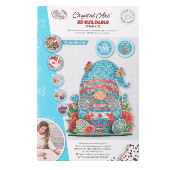 Easter Gnome Crystal Art 3D Scene Kit 1