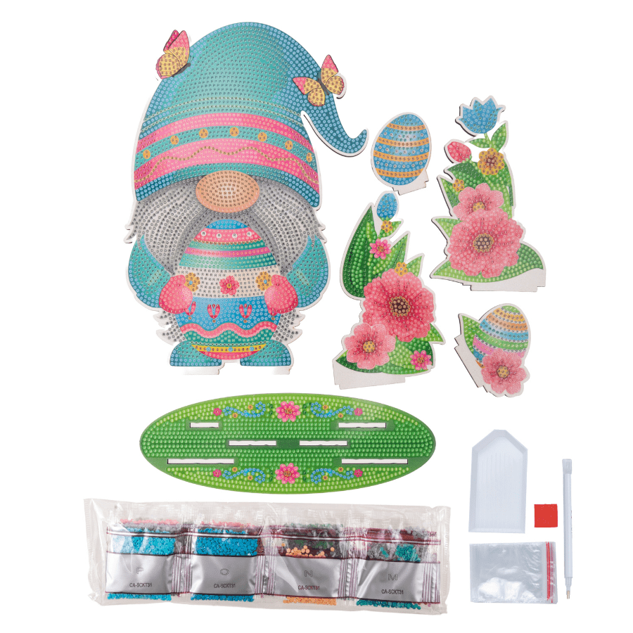 Easter Gnome Crystal Art 3D Scene Kit 5