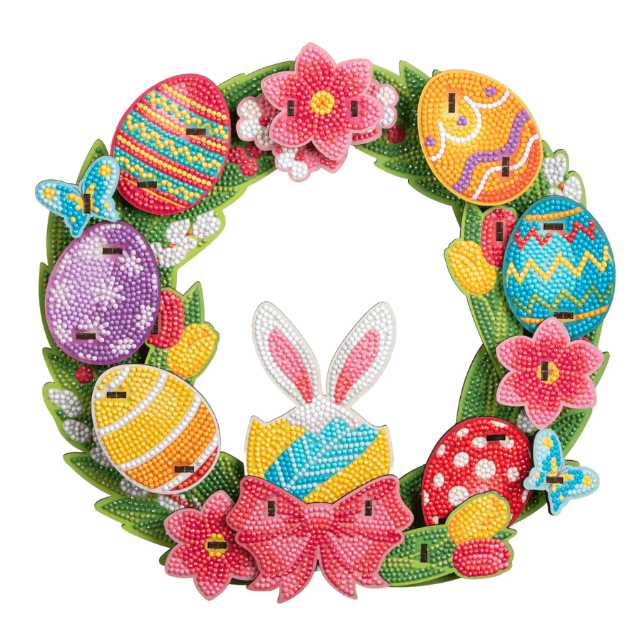 Easter Surprise Crystal Art 3D Wreath Kit 4