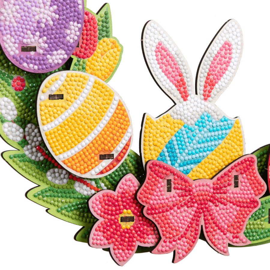 Easter Surprise Crystal Art 3D Wreath Kit 5