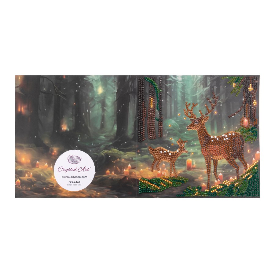 Enchanted Forest Crystal Art Card 18x18cm 8