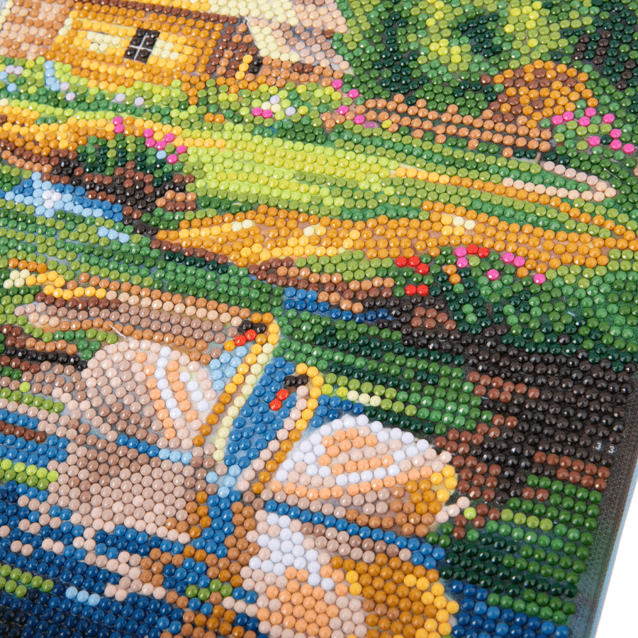 “Enchanting Water Mill” Crystal Art Canvas 30x30cm