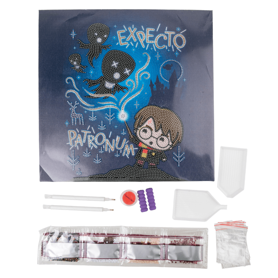 Expecto Patronum Harry Potter Crystal Art Canvas-30x30 6