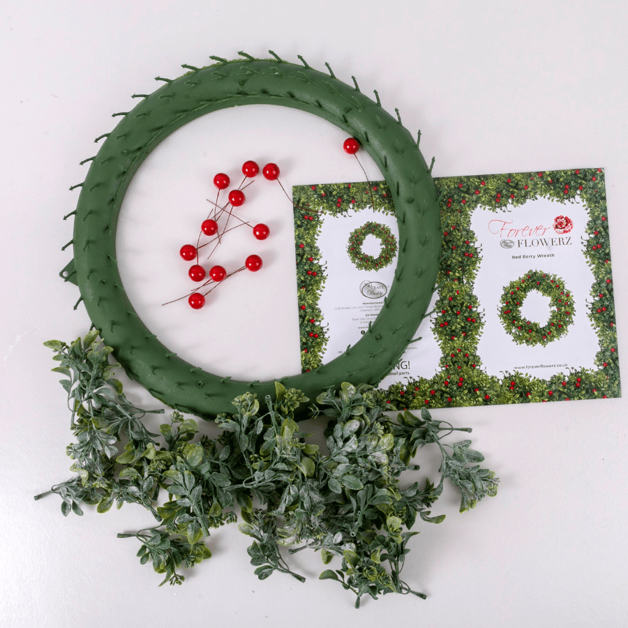 Forever Flowerz Red Berry Wreath Kit