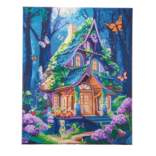Fantasy House 40x50 Crystal Art canvas kit complete
