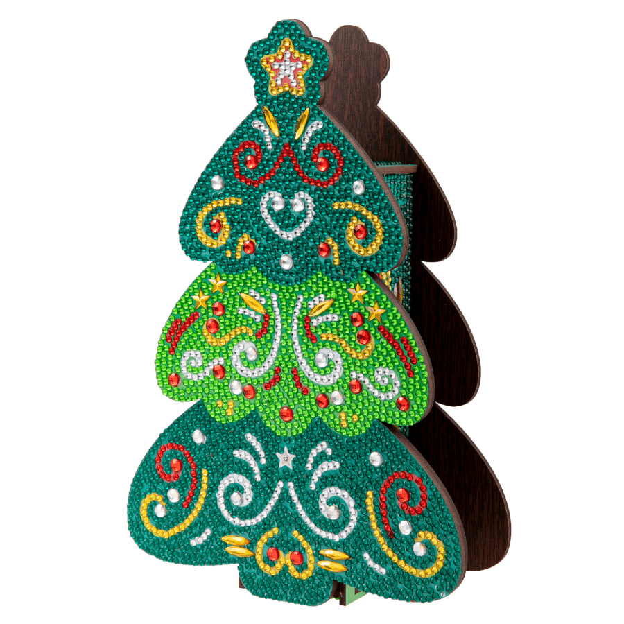 Festive Crystal Art Wooden Boxes Kit Set 3