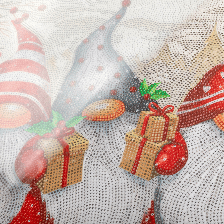 Festive Trio Crystal Art Framed Canvas Kit 50x40cm template