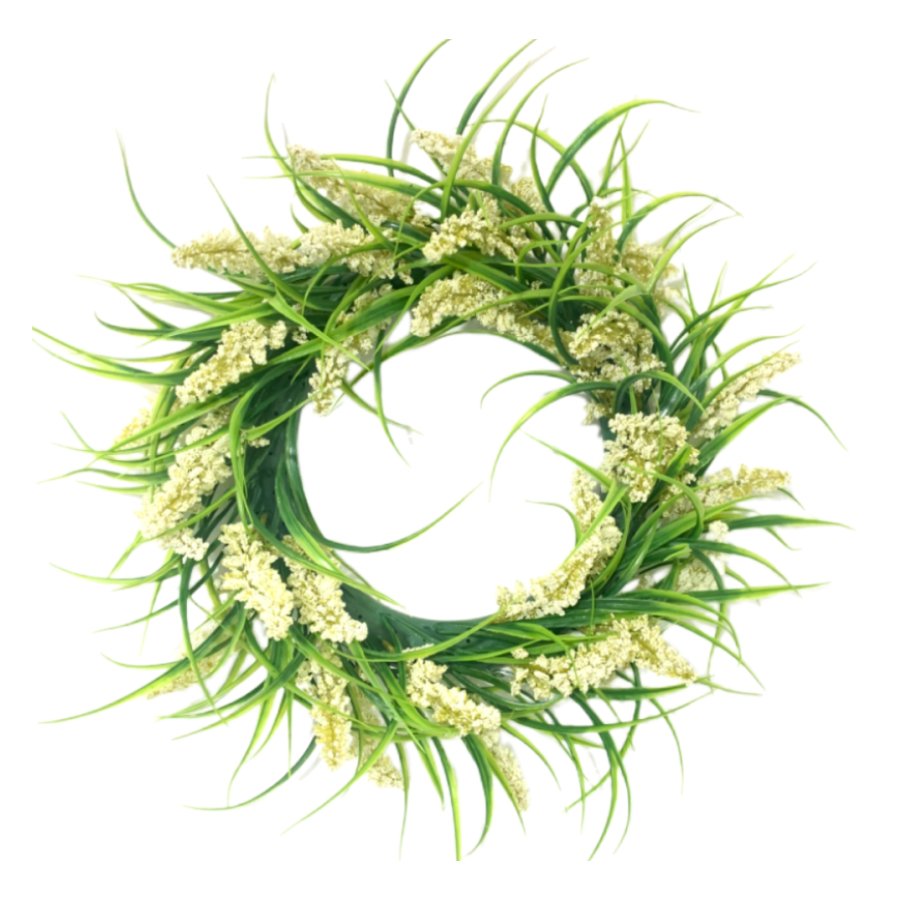 Forever Flowerz Meadow Grasses Wreath complete