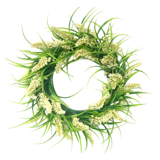 Forever Flowerz Meadow Grasses Wreath complete