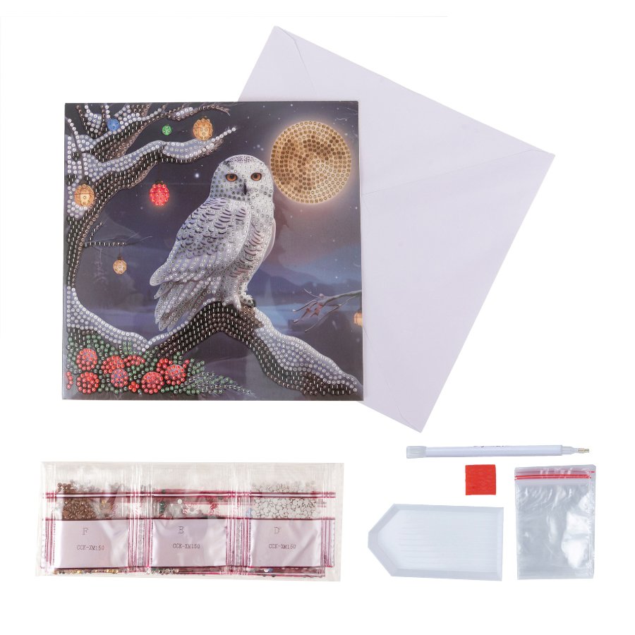 Frosted moon Crystal Art Card kit 18x18cm 4