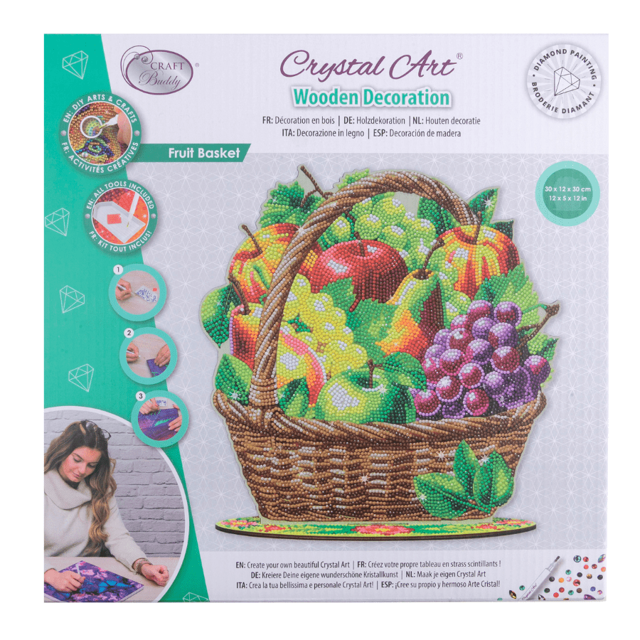 Fruit Basket Crystal Art Wooden Decoration Kit 2