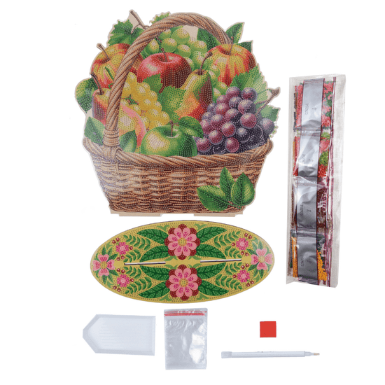 Fruit Basket Crystal Art Wooden Decoration Kit 3