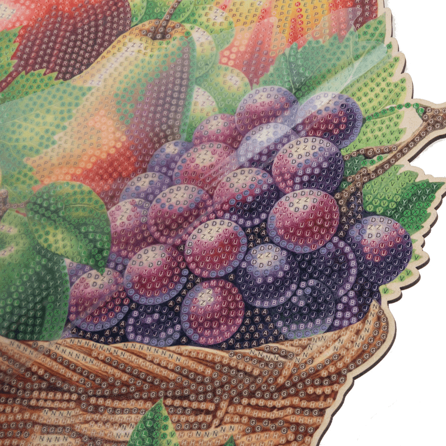 Fruit Basket Crystal Art Wooden Decoration Kit 4