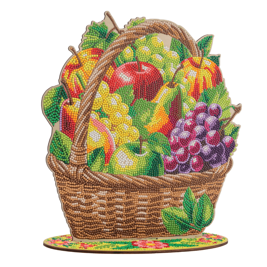 Fruit Basket Crystal Art Wooden Decoration Kit 6