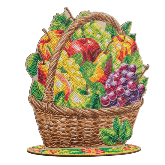 Fruit Basket Crystal Art Wooden Decoration Kit 6