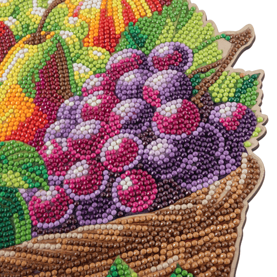 Fruit Basket Crystal Art Wooden Decoration Kit 7