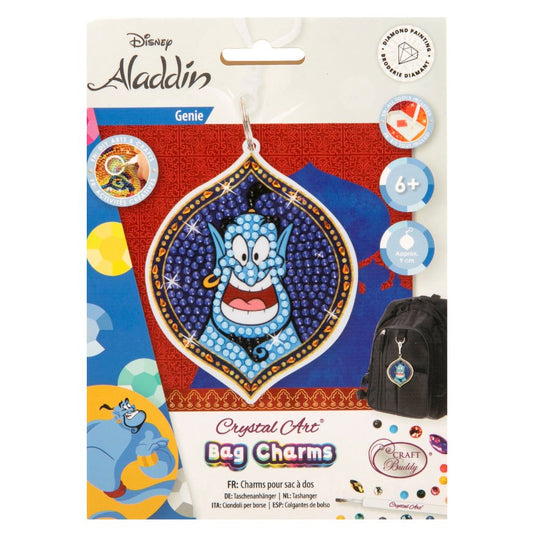 Genie Crystal Art Bag Charm Kit Disney 1